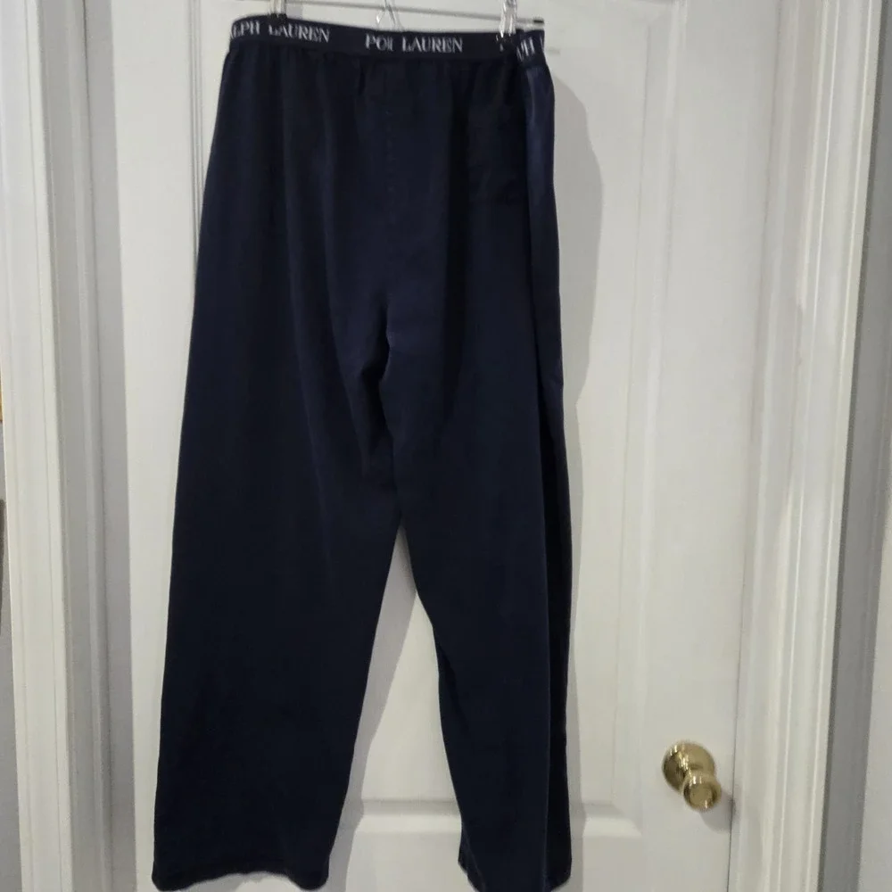 Polo Ralph Lauren Snow‎ Polo Challenge Cup Sz Large Blue Sleep Pants Red Pony